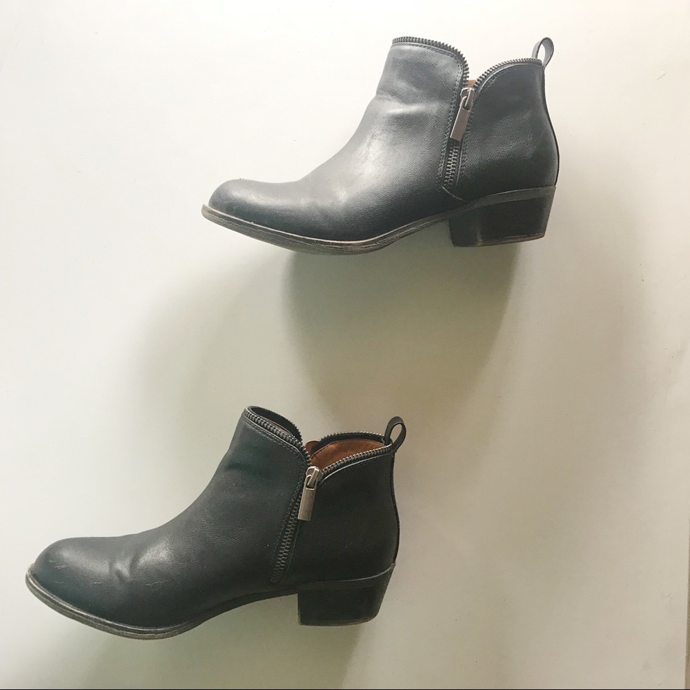 Black Zip Up Booties